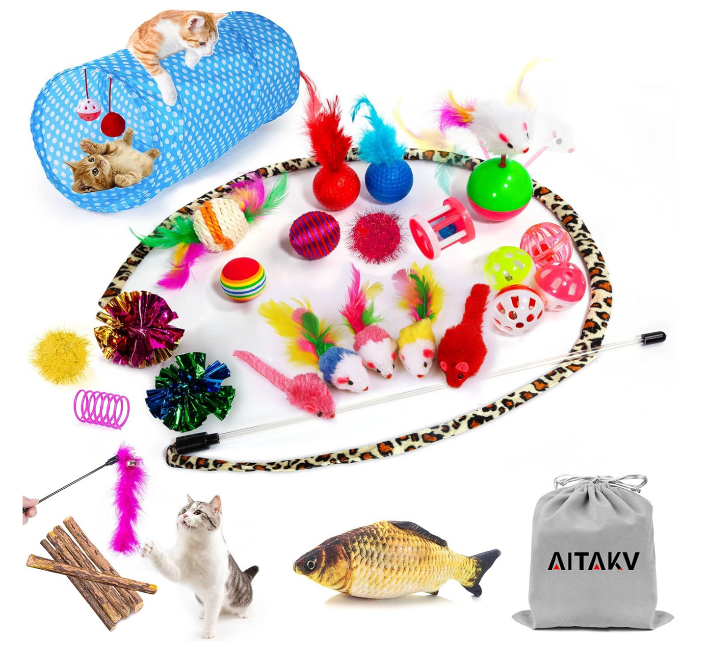 FREE Cat Toy Kit (25 PCS)